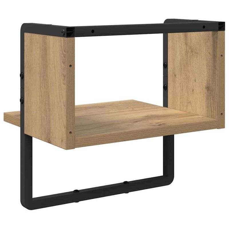 Casa si Gradina - Mobilier - Biblioteci si rafturi - Rafturi - Raft de perete Stejar artizanal 30 x 25 x 30 cm Lemn compozit - Infinity.ro