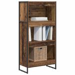 Casa si Gradina - Mobilier - Biblioteci si rafturi - Biblioteci - Dulap pentru carti Lemn Vechi 80 x 30 x 155 cm Lemn compozit - Infinity.ro