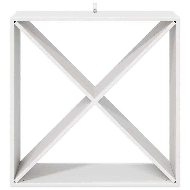 Casa si Gradina - Mobilier - Biblioteci si rafturi - Rafturi - Raft pentru vin 2 pcs Alb 62 x 25 x 62 cm Lemn de pin masiv - Infinity.ro
