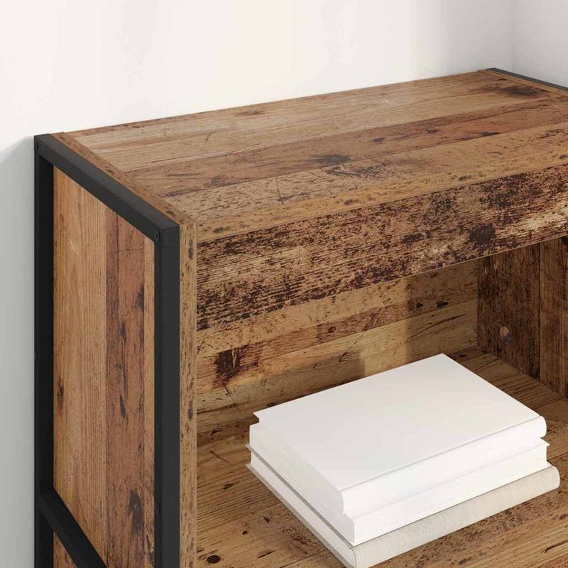 Casa si Gradina - Mobilier - Biblioteci si rafturi - Biblioteci - Dulap pentru carti Lemn Vechi 80 x 30 x 155 cm Lemn compozit - Infinity.ro
