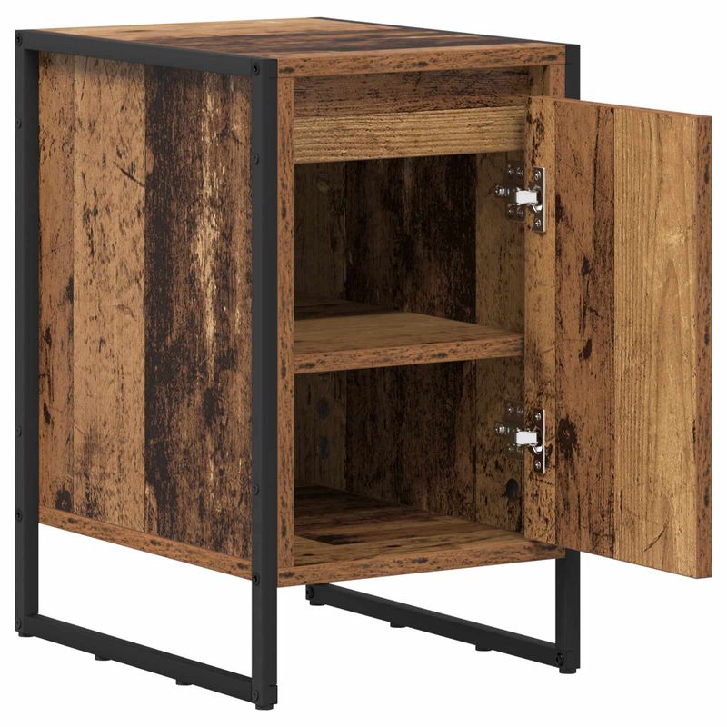 Casa si Gradina - Mobilier - Comode si corpuri - Noptiere - Noptiera 2 pcs Lemn Vechi 39,5 x 30 x 50 cm Lemn compozit - Infinity.ro