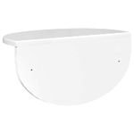 Casa si Gradina - Mobilier - Biblioteci si rafturi - Rafturi - Raft de perete 2 pcs Alb lucios 38 x 19 x 19 cm Lemn compozit - Infinity.ro