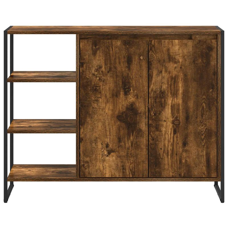 Casa si Gradina - Mobilier - Comode si corpuri - Comode - Dulap lateral Stejar fumuriu 96.5 x 30 x 75 cm Lemn compozit - Infinity.ro