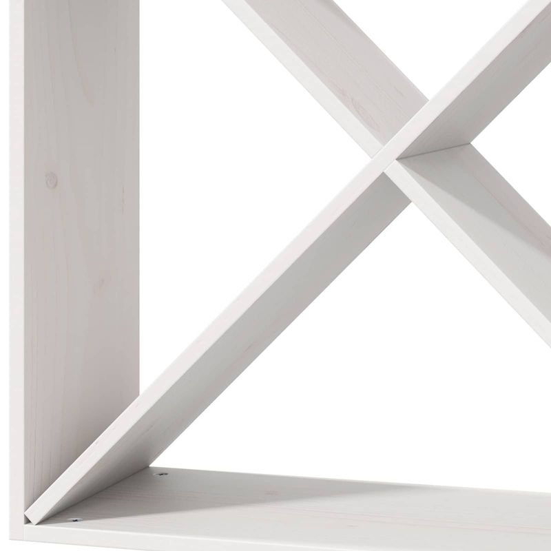 Casa si Gradina - Mobilier - Biblioteci si rafturi - Rafturi - Raft pentru vin 2 pcs Alb 62 x 25 x 62 cm Lemn de pin masiv - Infinity.ro
