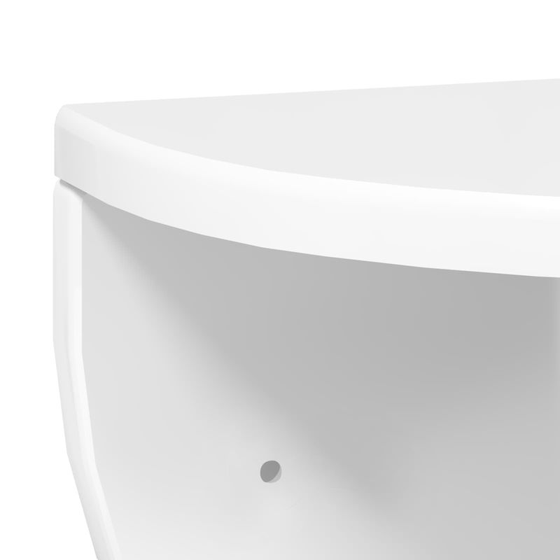 Casa si Gradina - Mobilier - Biblioteci si rafturi - Rafturi - Raft de perete 2 pcs Alb lucios 38 x 19 x 19 cm Lemn compozit - Infinity.ro