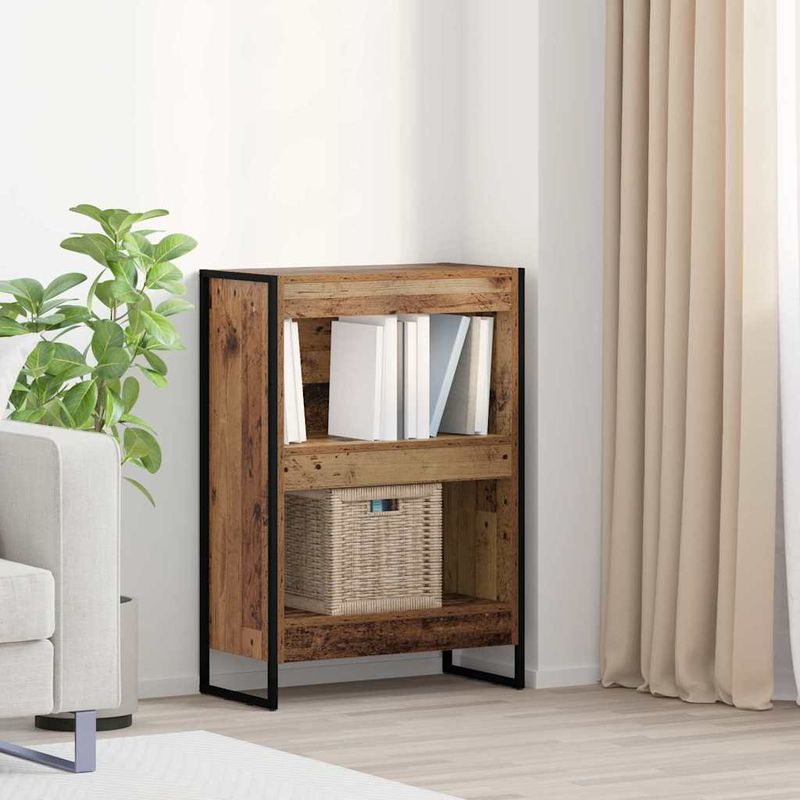 Casa si Gradina - Mobilier - Biblioteci si rafturi - Biblioteci - Dulap pentru carti Lemn Vechi 80 x 30 x 155 cm Lemn compozit - Infinity.ro