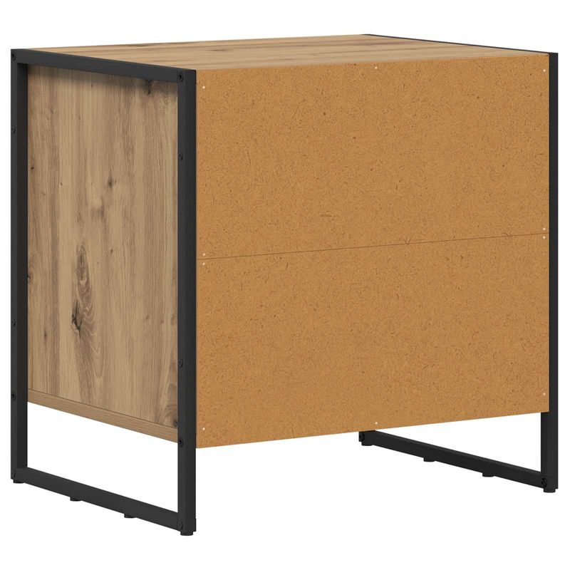 Casa si Gradina - Mobilier - Comode si corpuri - Noptiere - Noptiera Stejar artizanal 50 x 39.5 x 50 cm Lemn compozit - Infinity.ro