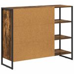 Casa si Gradina - Mobilier - Comode si corpuri - Comode - Dulap lateral Stejar fumuriu 96.5 x 30 x 75 cm Lemn compozit - Infinity.ro