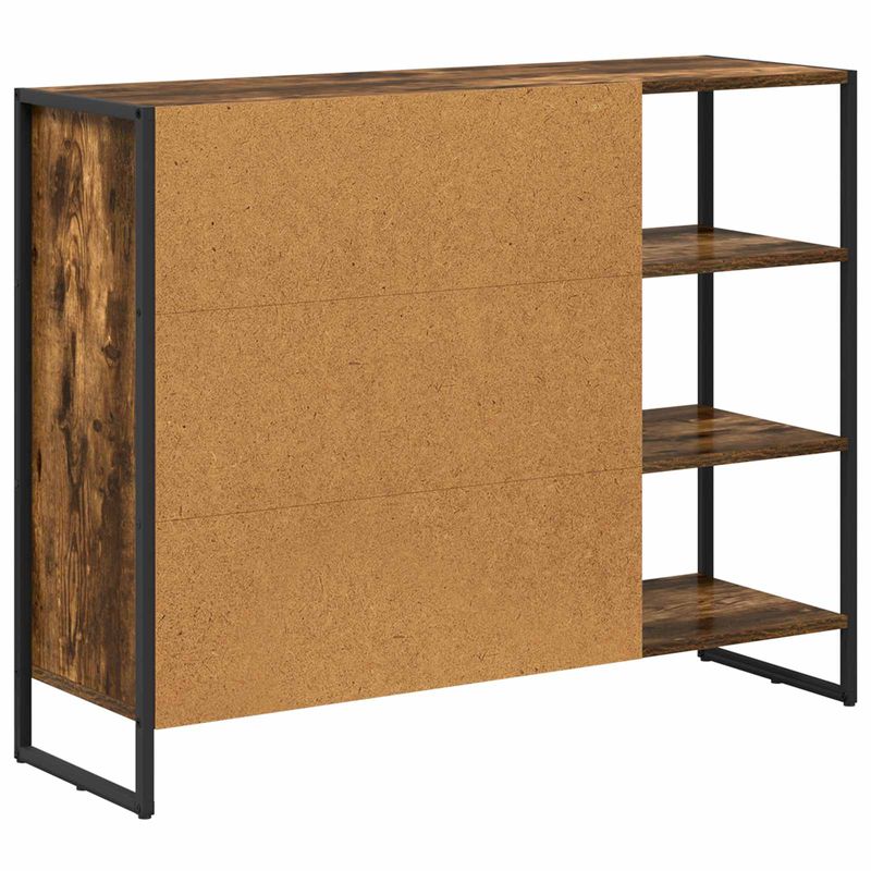 Casa si Gradina - Mobilier - Comode si corpuri - Comode - Dulap lateral Stejar fumuriu 96.5 x 30 x 75 cm Lemn compozit - Infinity.ro