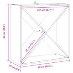 Casa si Gradina - Mobilier - Biblioteci si rafturi - Rafturi - Raft pentru vin 2 pcs Alb 62 x 25 x 62 cm Lemn de pin masiv - Infinity.ro