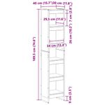 Casa si Gradina - Mobilier - Biblioteci si rafturi - Biblioteci - Dulap pentru carti Lemn Vechi 80 x 30 x 155 cm Lemn compozit - Infinity.ro