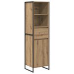 Casa si Gradina - Mobilier - Comode si corpuri - Comode - Dulap pentru carti Stejar artizanal 43 x 36 x 150.5 cm - Infinity.ro