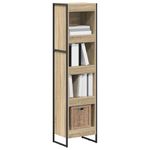 Casa si Gradina - Mobilier - Biblioteci si rafturi - Biblioteci - Dulap pentru carti Sonoma 80 x 30 x 155 cm Lemn compozit - Infinity.ro