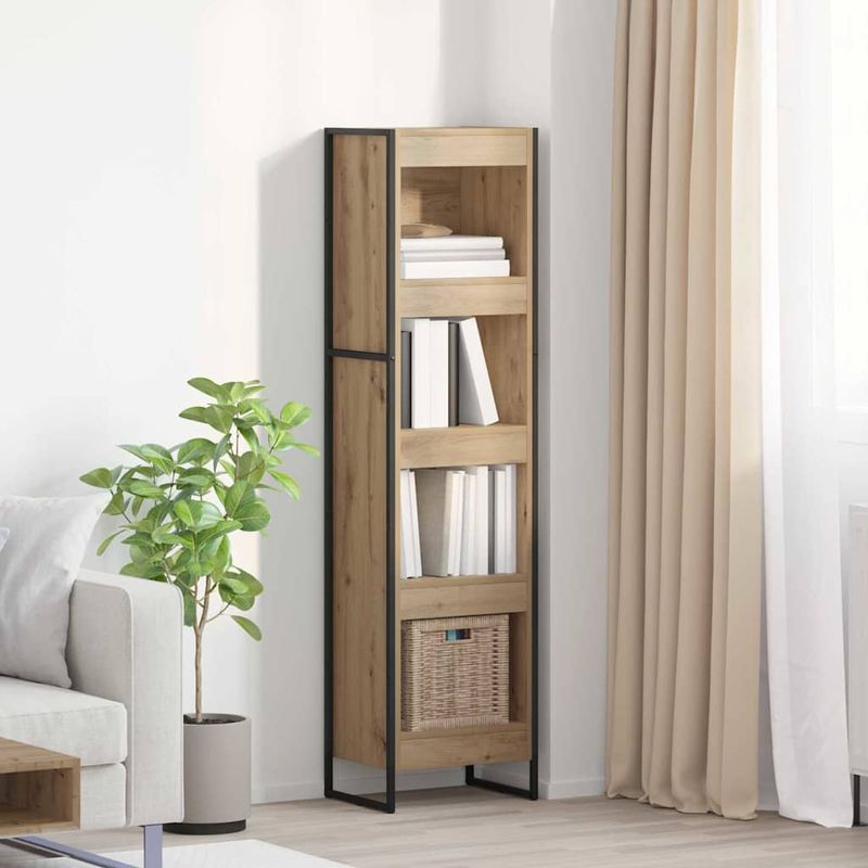 Casa si Gradina - Mobilier - Biblioteci si rafturi - Biblioteci - Dulap pentru carti Stejar artizanal 80 x 30 x 155 cm - Infinity.ro