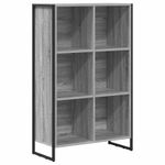 Casa si Gradina - Mobilier - Biblioteci si rafturi - Biblioteci - Dulap pentru carti Gri Sonoma 99.5 x 30 x 108.5 cm - Infinity.ro