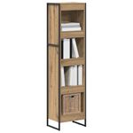Casa si Gradina - Mobilier - Biblioteci si rafturi - Biblioteci - Dulap pentru carti Stejar artizanal 80 x 30 x 155 cm - Infinity.ro