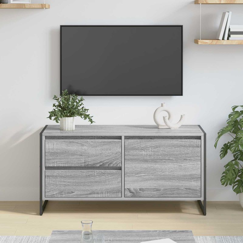 Casa si Gradina - Mobilier - Comode si corpuri - Comode - Cabinet TV Gri Sonoma 100 x 36 x 49.5 cm Lemn compozit - Infinity.ro