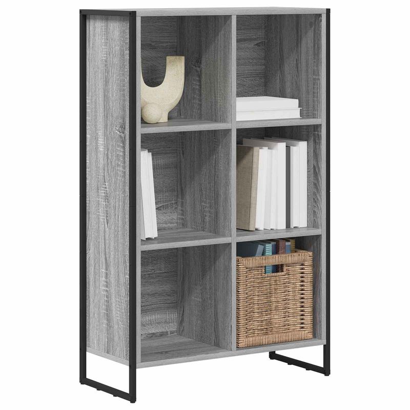Casa si Gradina - Mobilier - Biblioteci si rafturi - Biblioteci - Dulap pentru carti Gri Sonoma 99.5 x 30 x 108.5 cm - Infinity.ro