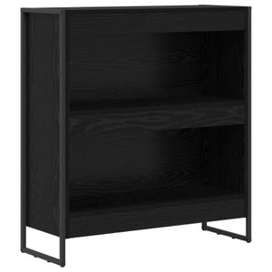 Dulap pentru carti Stejar Negru 80 x 30 x 155 cm Lemn compozit