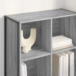 Casa si Gradina - Mobilier - Biblioteci si rafturi - Biblioteci - Dulap pentru carti Gri Sonoma 99.5 x 30 x 108.5 cm - Infinity.ro