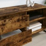 Casa si Gradina - Mobilier - Comode si corpuri - Comode - Cabinet TV Stejar fumuriu 100 x 36 x 49,5 cm Lemn compozit - Infinity.ro