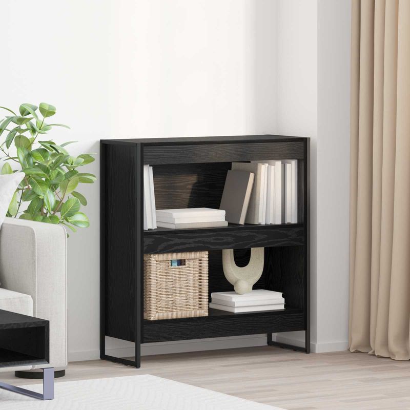Casa si Gradina - Mobilier - Biblioteci si rafturi - Biblioteci - Dulap pentru carti Stejar Negru 80 x 30 x 155 cm Lemn compozit - Infinity.ro