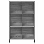 Casa si Gradina - Mobilier - Biblioteci si rafturi - Biblioteci - Dulap pentru carti Gri Sonoma 99.5 x 30 x 108.5 cm - Infinity.ro