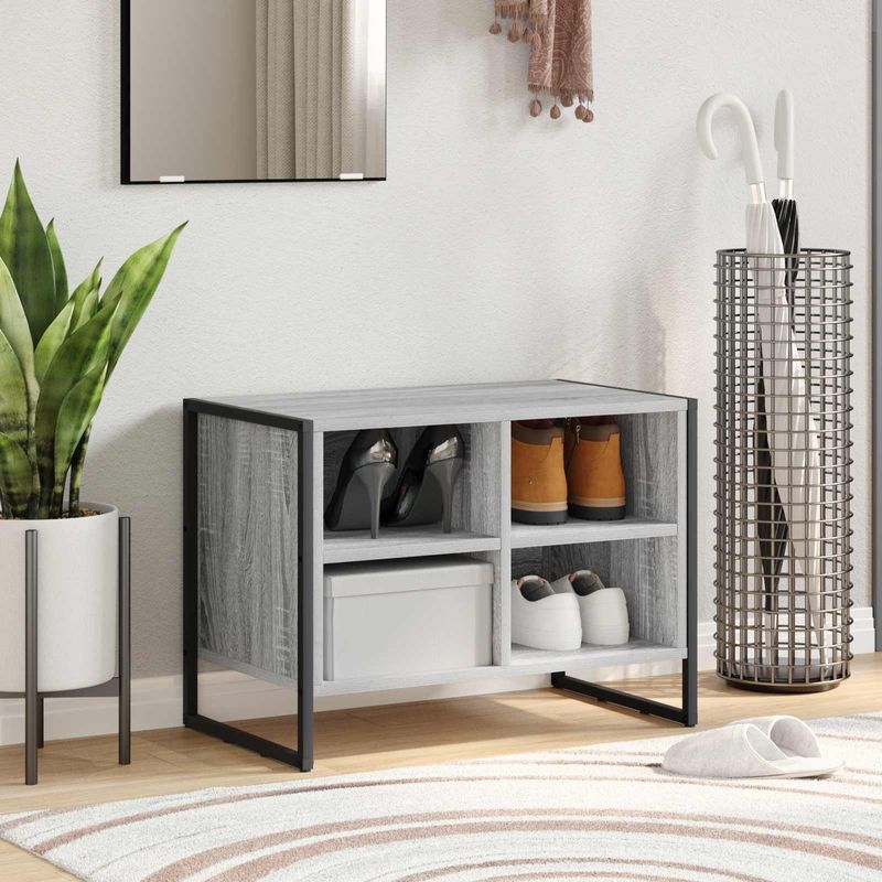 Casa si Gradina - Mobilier - Organizare si depozitare - Organizator incaltaminte - Dulap pentru pantofi Gri Sonoma 60 x 35 x 44 cm Lemn compozit - Infinity.ro