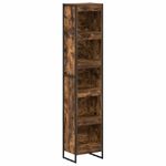 Casa si Gradina - Mobilier - Biblioteci si rafturi - Biblioteci - Dulap pentru carti Stejar fumuriu 80 x 30 x 155 cm - Infinity.ro
