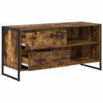 Casa si Gradina - Mobilier - Comode si corpuri - Comode - Cabinet TV Stejar fumuriu 100 x 36 x 49,5 cm Lemn compozit - Infinity.ro