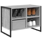 Casa si Gradina - Mobilier - Organizare si depozitare - Organizator incaltaminte - Dulap pentru pantofi Gri Sonoma 60 x 35 x 44 cm Lemn compozit - Infinity.ro
