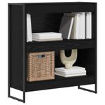 Casa si Gradina - Mobilier - Biblioteci si rafturi - Biblioteci - Dulap pentru carti Stejar Negru 80 x 30 x 155 cm Lemn compozit - Infinity.ro