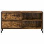 Casa si Gradina - Mobilier - Comode si corpuri - Comode - Cabinet TV Stejar fumuriu 100 x 36 x 49,5 cm Lemn compozit - Infinity.ro