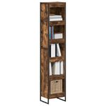 Casa si Gradina - Mobilier - Biblioteci si rafturi - Biblioteci - Dulap pentru carti Stejar fumuriu 80 x 30 x 155 cm - Infinity.ro