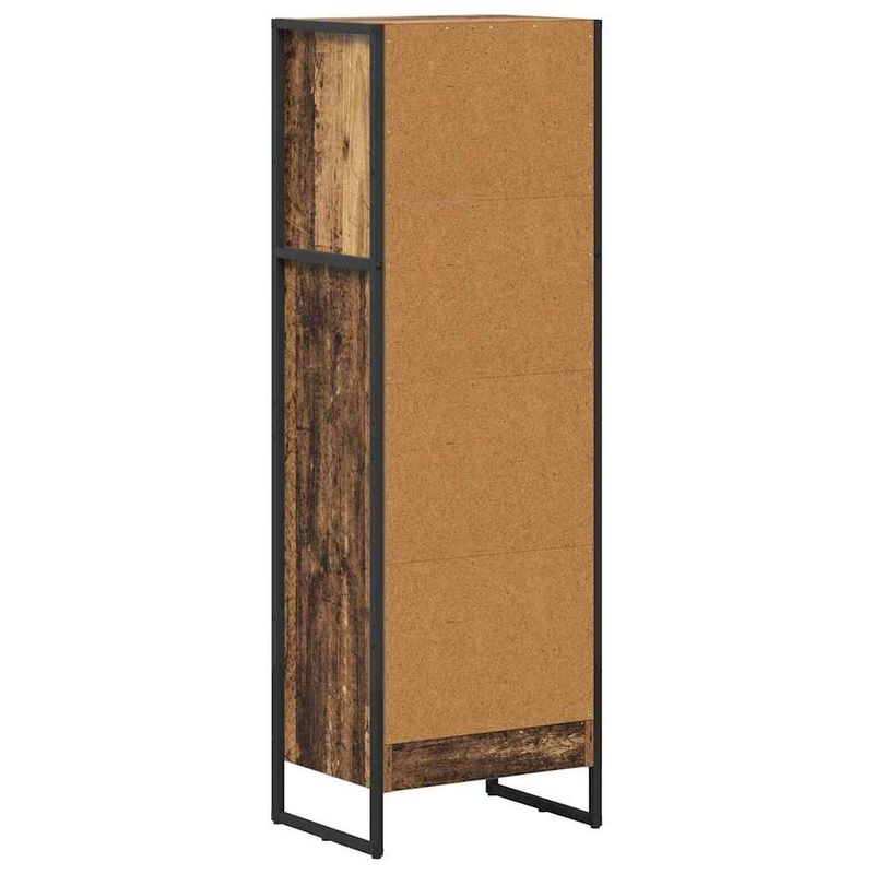 Casa si Gradina - Mobilier - Biblioteci si rafturi - Biblioteci - Dulap pentru carti Lemn Vechi 80 x 30 x 155 cm Lemn compozit - Infinity.ro