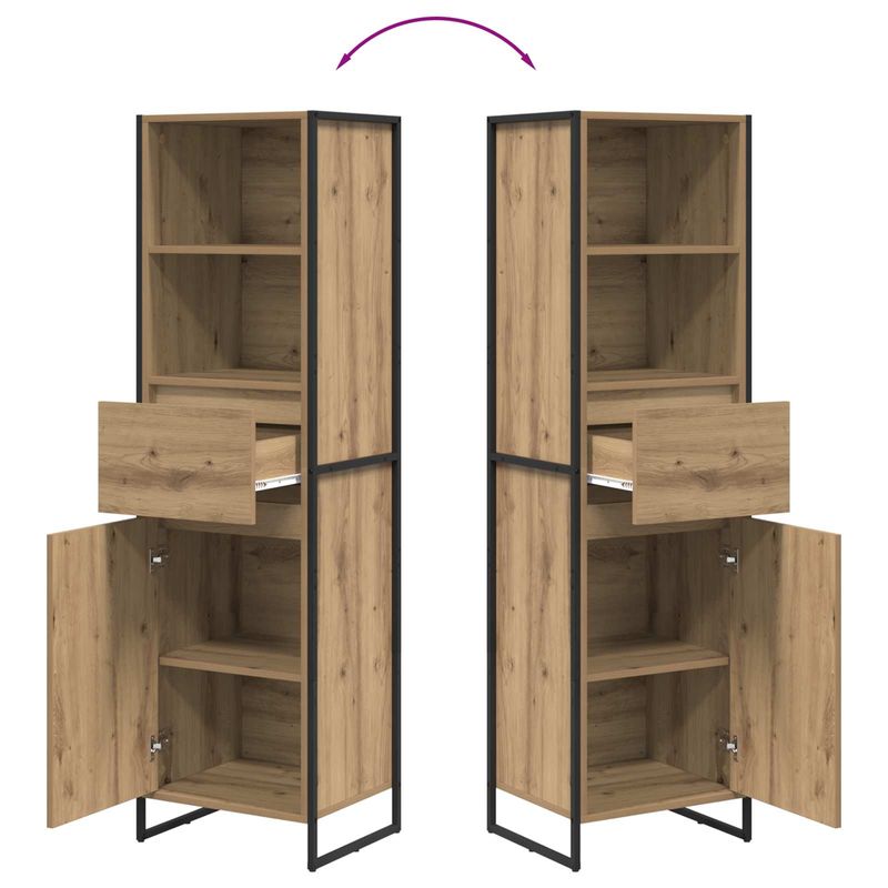 Casa si Gradina - Mobilier - Comode si corpuri - Comode - Dulap pentru carti Stejar artizanal 43 x 36 x 150.5 cm - Infinity.ro