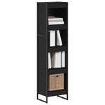 Casa si Gradina - Mobilier - Biblioteci si rafturi - Biblioteci - Dulap pentru carti Stejar Negru 80 x 30 x 155 cm Lemn compozit - Infinity.ro