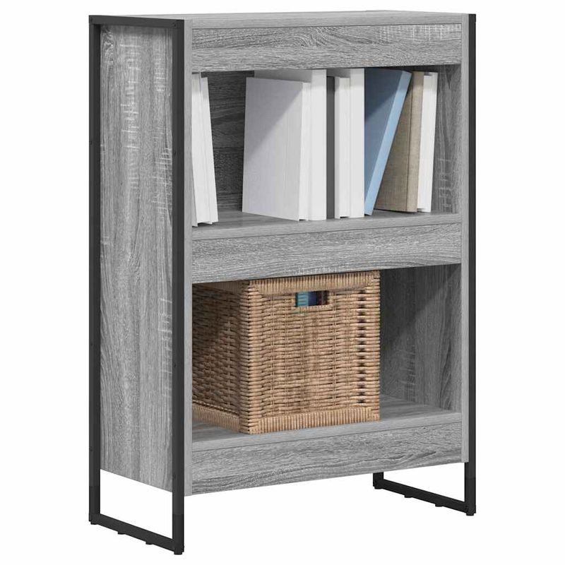 Casa si Gradina - Mobilier - Biblioteci si rafturi - Biblioteci - Dulap pentru carti Gri Sonoma 80 x 30 x 155 cm Lemn compozit - Infinity.ro