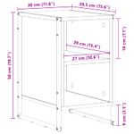 Casa si Gradina - Mobilier - Comode si corpuri - Noptiere - Noptiera Lemn Vechi 39.5 x 30 x 50 cm Lemn compozit - Infinity.ro