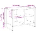 Casa si Gradina - Mobilier - Organizare si depozitare - Organizator incaltaminte - Dulap pentru pantofi Gri Sonoma 60 x 35 x 44 cm Lemn compozit - Infinity.ro