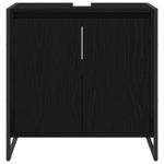 Casa si Gradina - Mobilier - Mobilier baie - Corpuri baie - Dulap de Baie cu usa Stejar Negru 60 x 30 x 60 cm Lemn compozit - Infinity.ro