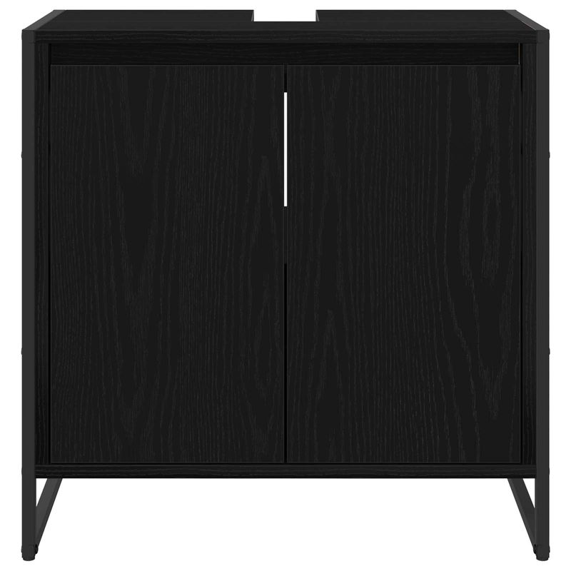 Casa si Gradina - Mobilier - Mobilier baie - Corpuri baie - Dulap de Baie cu usa Stejar Negru 60 x 30 x 60 cm Lemn compozit - Infinity.ro