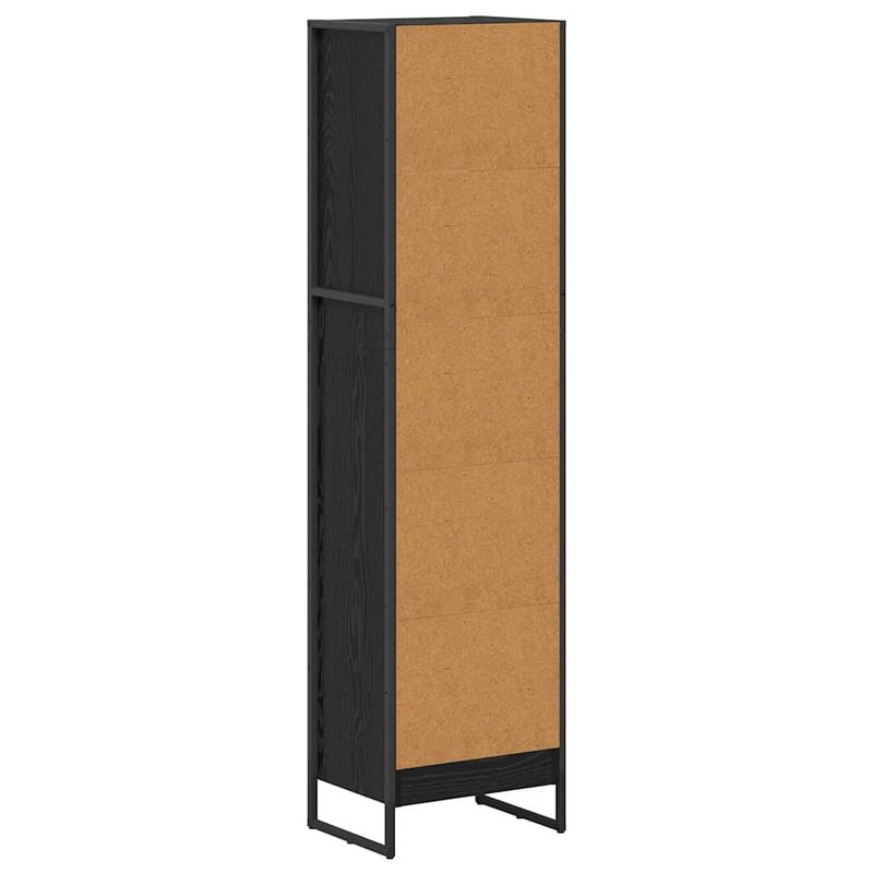 Casa si Gradina - Mobilier - Biblioteci si rafturi - Biblioteci - Dulap pentru carti Stejar Negru 80 x 30 x 155 cm Lemn compozit - Infinity.ro