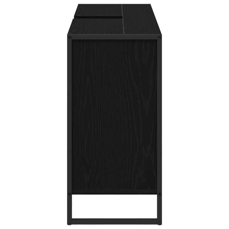 Casa si Gradina - Mobilier - Mobilier baie - Corpuri baie - Dulap de Baie cu usa Stejar Negru 60 x 30 x 60 cm Lemn compozit - Infinity.ro