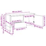 Casa si Gradina - Mobilier - Comode si corpuri - Comode - Cabinet TV cu sertar Sonoma 100 x 36 x 49.5 cm Lemn compozit - Infinity.ro