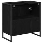 Casa si Gradina - Mobilier - Mobilier baie - Corpuri baie - Dulap de Baie cu usa Stejar Negru 60 x 30 x 60 cm Lemn compozit - Infinity.ro