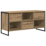 Casa si Gradina - Mobilier - Comode si corpuri - Comode - Cabinet TV Stejar artizanal 100 x 36 x 49,5 cm Lemn compozit - Infinity.ro