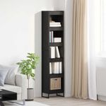 Casa si Gradina - Mobilier - Biblioteci si rafturi - Biblioteci - Dulap pentru carti Stejar Negru 80 x 30 x 155 cm Lemn compozit - Infinity.ro