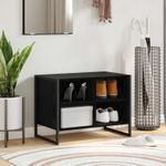 Casa si Gradina - Mobilier - Organizare si depozitare - Organizator incaltaminte - Dulap pentru pantofi Stejar Negru 60 x 35 x 44 cm Lemn compozit - Infinity.ro