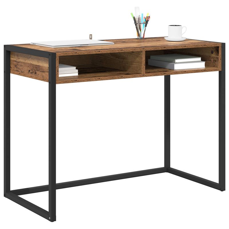 Casa si Gradina - Mobilier - Mese si birouri - Birouri - Birou cu depozitare Lemn Vechi 100 x 50 x 75 cm Lemn compozit - Infinity.ro